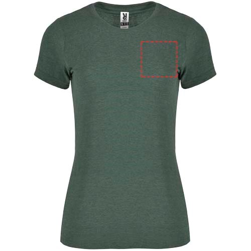 Fox T-Shirt für Damen Heather Bottle Green