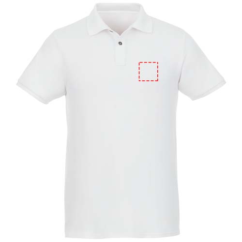 Beryl Poloshirt aus Bio-Recyclingmaterial für Herren weiss