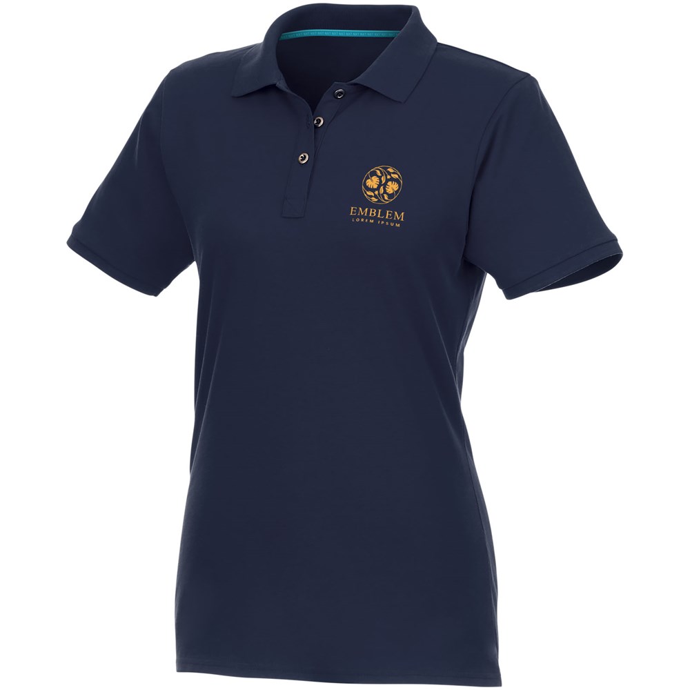 Beryl Poloshirt aus Bio-Recyclingmaterial für Damen navy