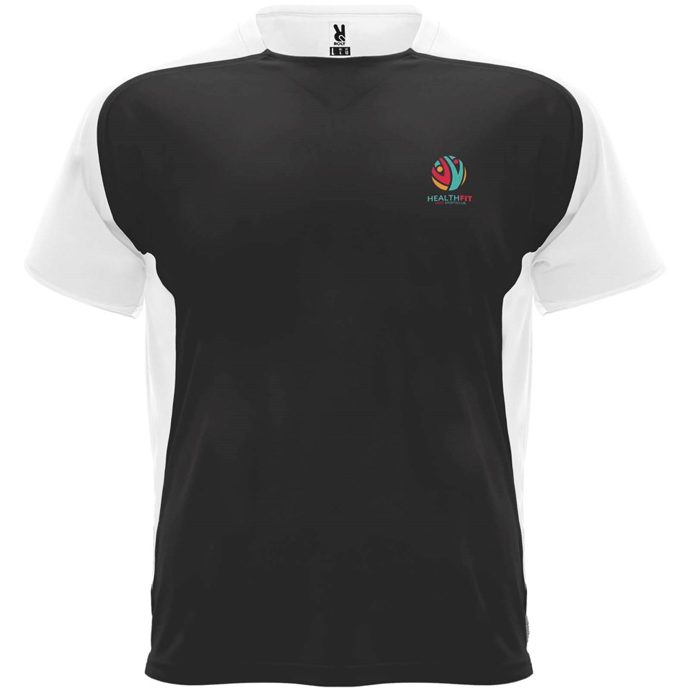 Bugatti T-Shirt Unisex aus recyceltem Material schwarz, weiss