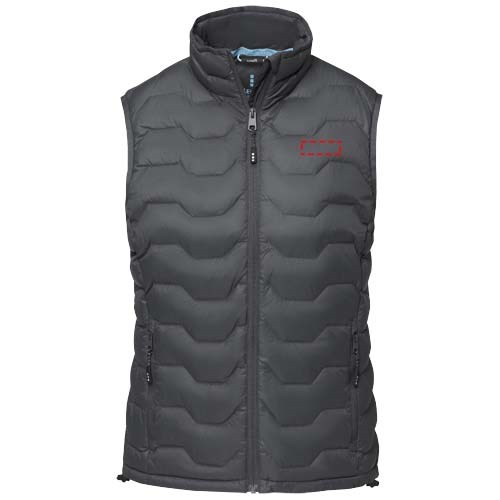 Epidote GRS isolierter Daunen-Bodywarmer für Damen aus recyceltem Material storm grey