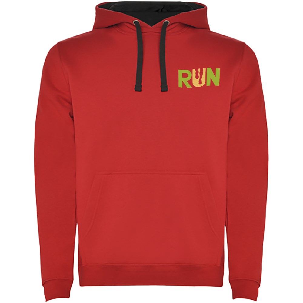 Urban Kapuzenpullover für Kinder rot, schwarz