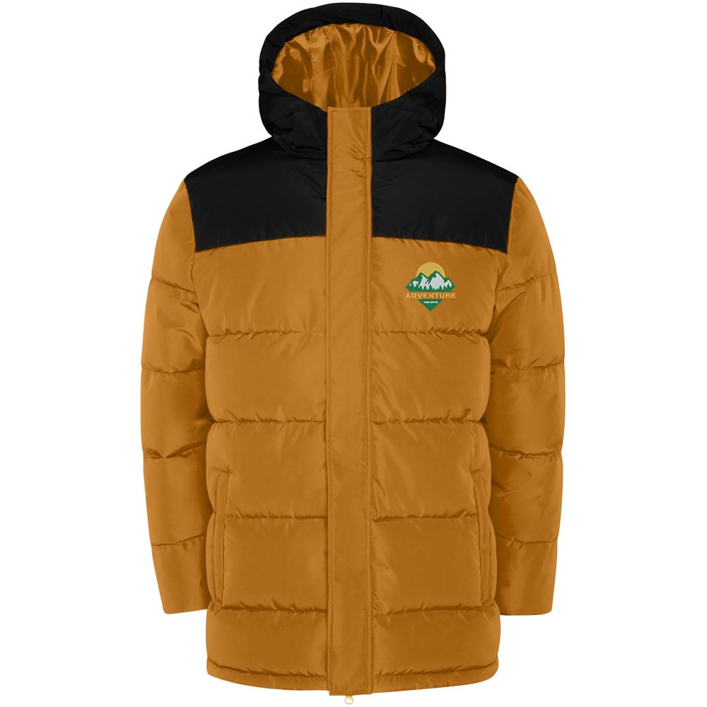 Tallin Steppjacke Unisex Curry Yellow, schwarz