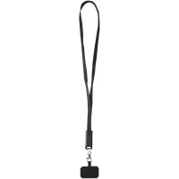 Franz 5 in 1 Lanyard Kabel aus recyceltem Kunststoff für Smartphones mit integrierter Datensynchronisierung und 65 W Schnellladefunktion