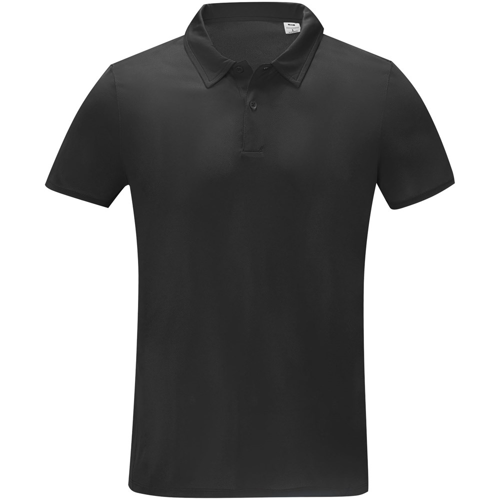 Deimos Poloshirt cool fit mit Kurzärmeln für Herren schwarz