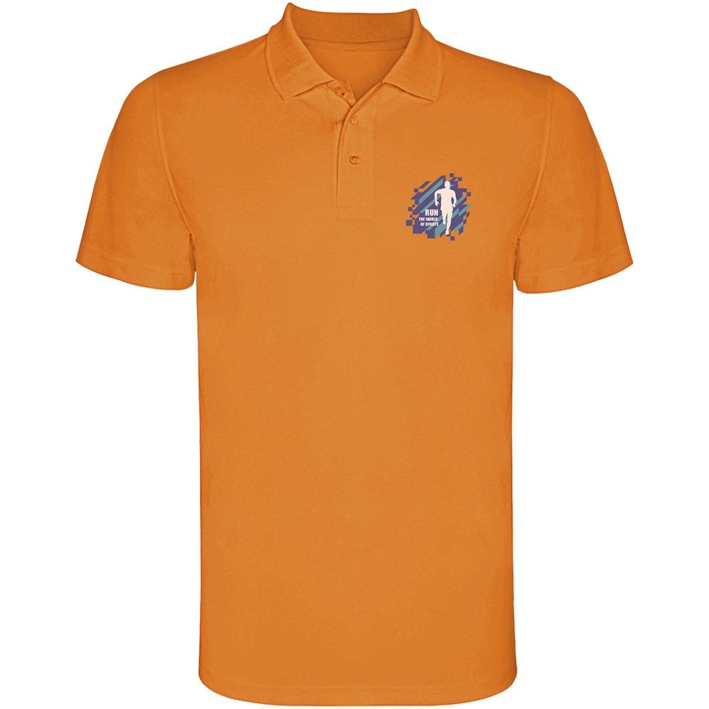 Monzha Sport Poloshirt für Herren Fluor Orange