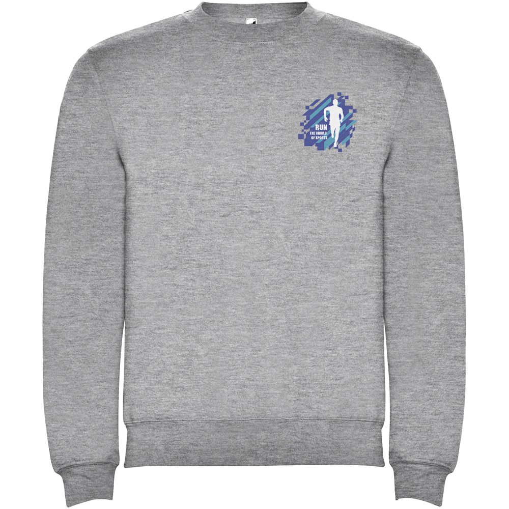 Clasica Sweatshirt mit Rundhalsausschnitt Unisex Marl Grey