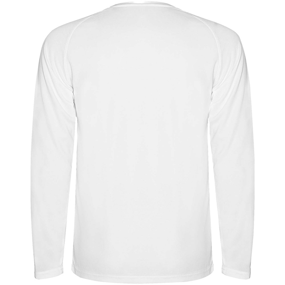 Montecarlo Langarm-Sport-Shirt für Kinder weiss