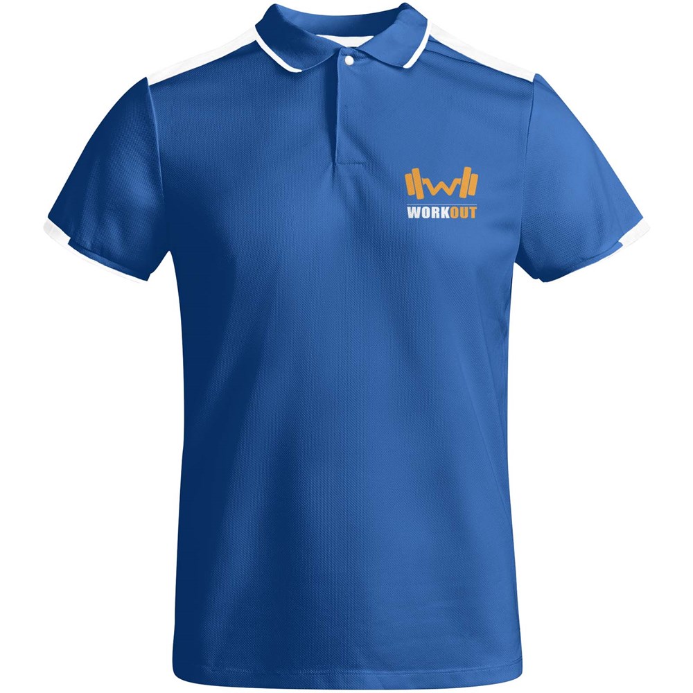 Tamil Sport Poloshirt für Herren royalblau, weiss