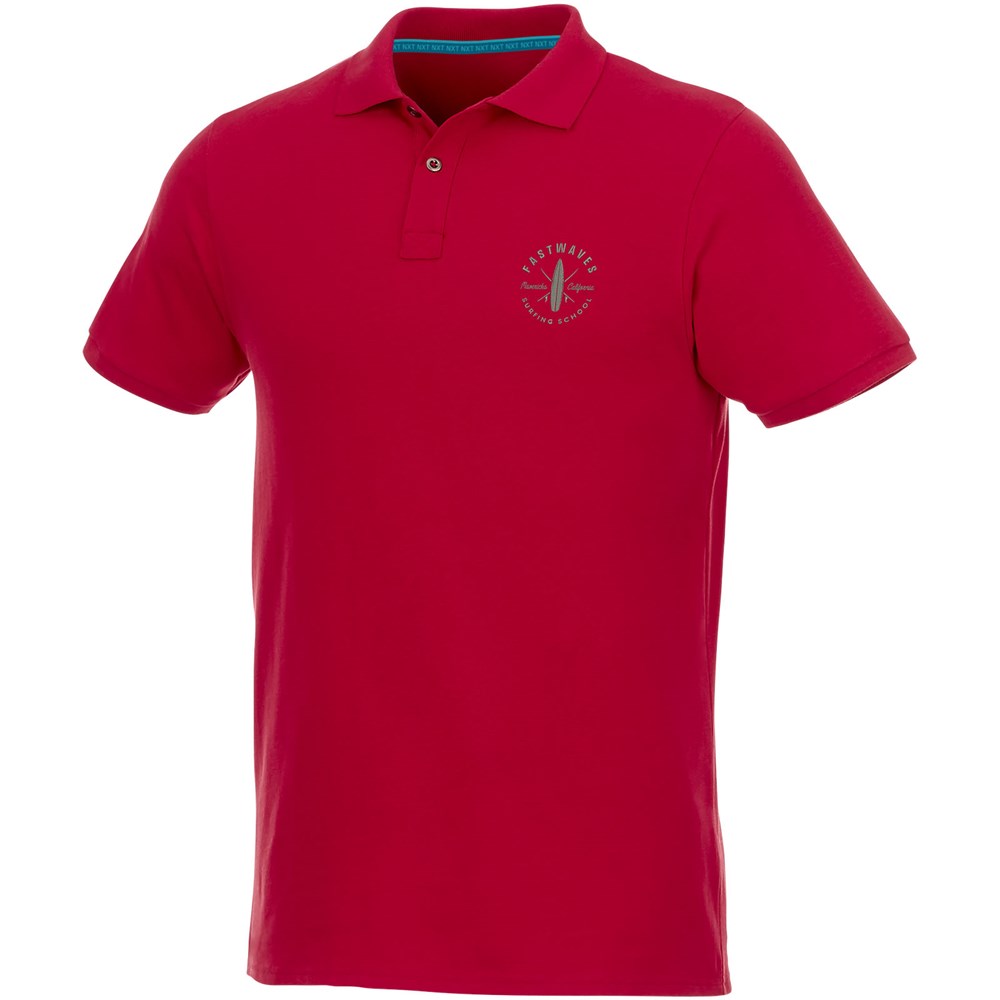 Beryl Poloshirt aus Bio-Recyclingmaterial für Herren rot