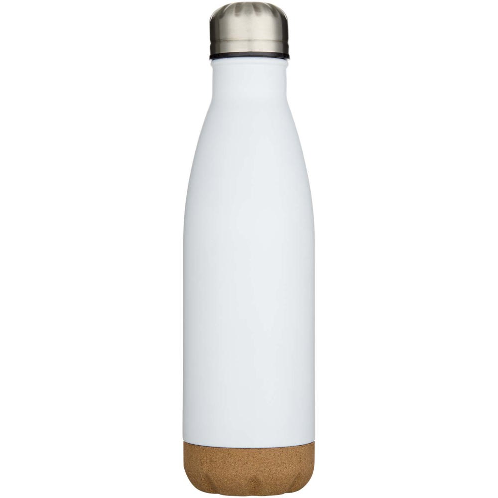 Cove 500 ml doppelwandige, vakuumisolierte Trinkflasche aus Edelstahl mit Korkdetails