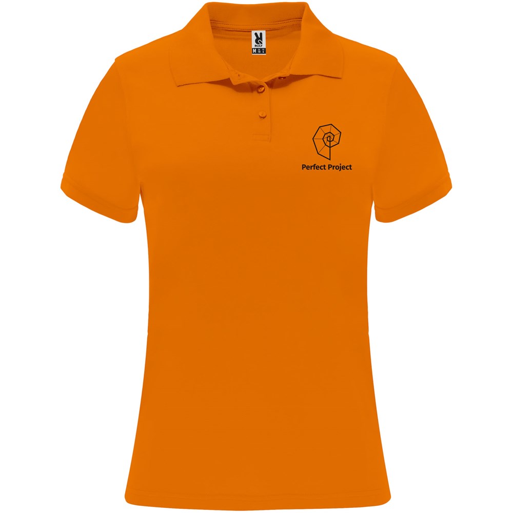 Monzha Sport Poloshirt für Damen Fluor Orange