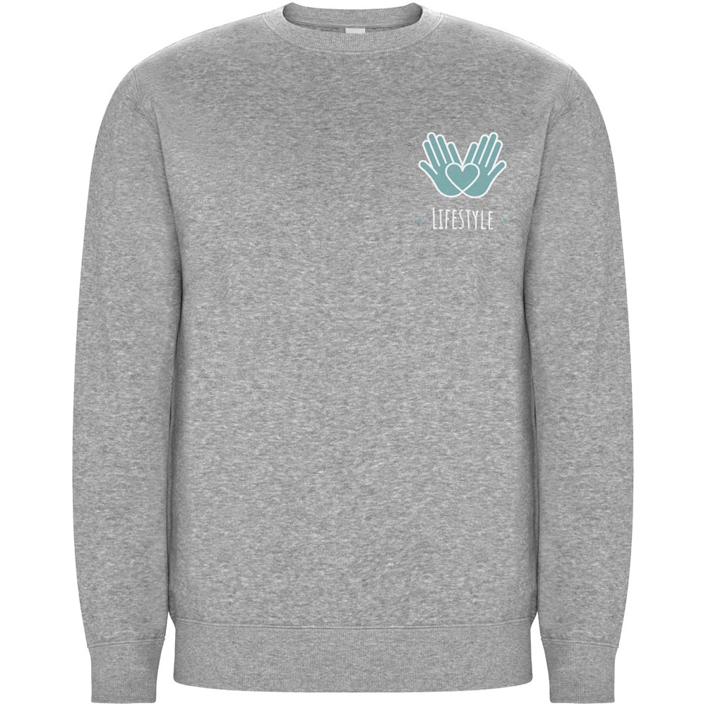 Batian Sweatshirt mit Rundhalsausschnitt aus Bio-Baumwolle Unisex Marl Grey