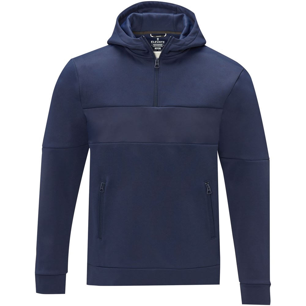 Sayan Kapuzenpullover mit halbem Reissverschluss für Herren navy