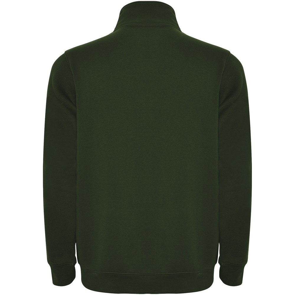 Aneto Pullover mit Viertelreissverschluss dunkelgrün