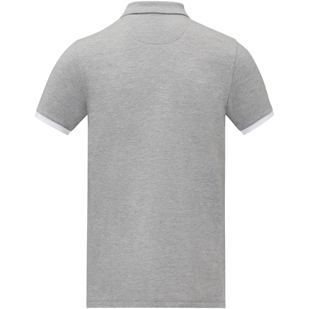 Morgan Polo für Herren, zweifarbig heather grau