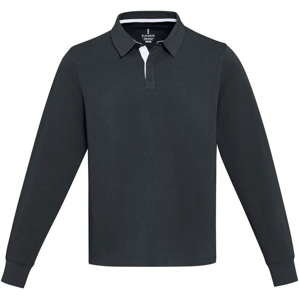 Clyde Rugby Polo Sweatshirt Unisex schwarz