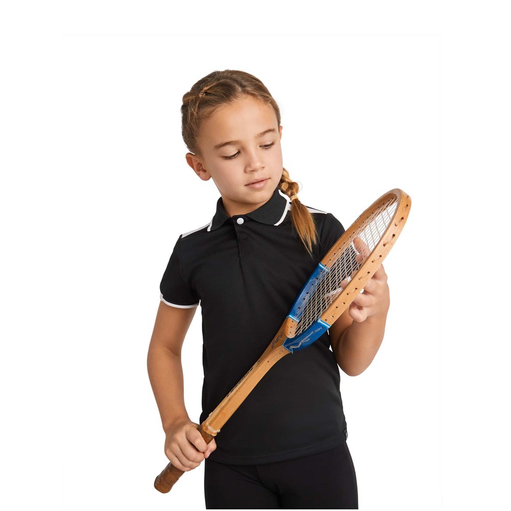 Tamil Sport Poloshirt für Kinder Navy Blue, weiss