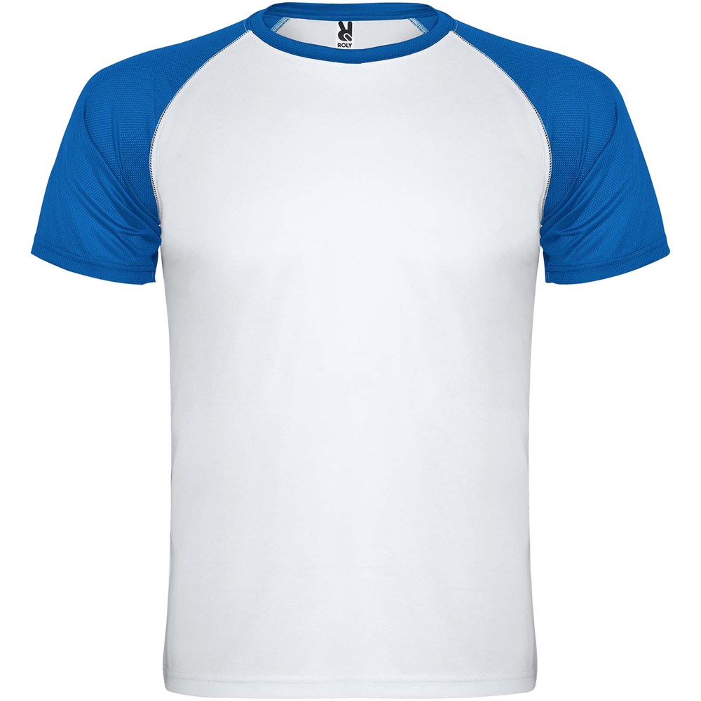 Indianapolis T-Shirt Unisex aus recyceltem Material weiss, royalblau