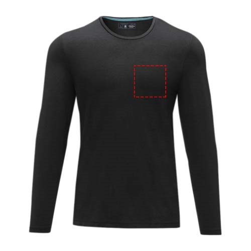 Ponoka Langarmshirt für Herren schwarz