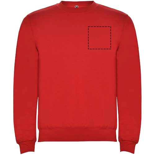 Clasica Sweatshirt mit Rundhalsausschnitt Unisex rot