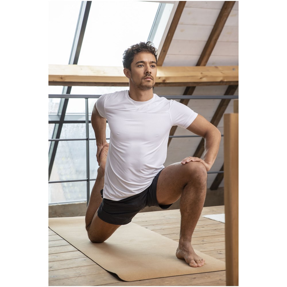 Borax Cool Fit T-Shirt aus recyceltem GRS Material für Herren schwarz