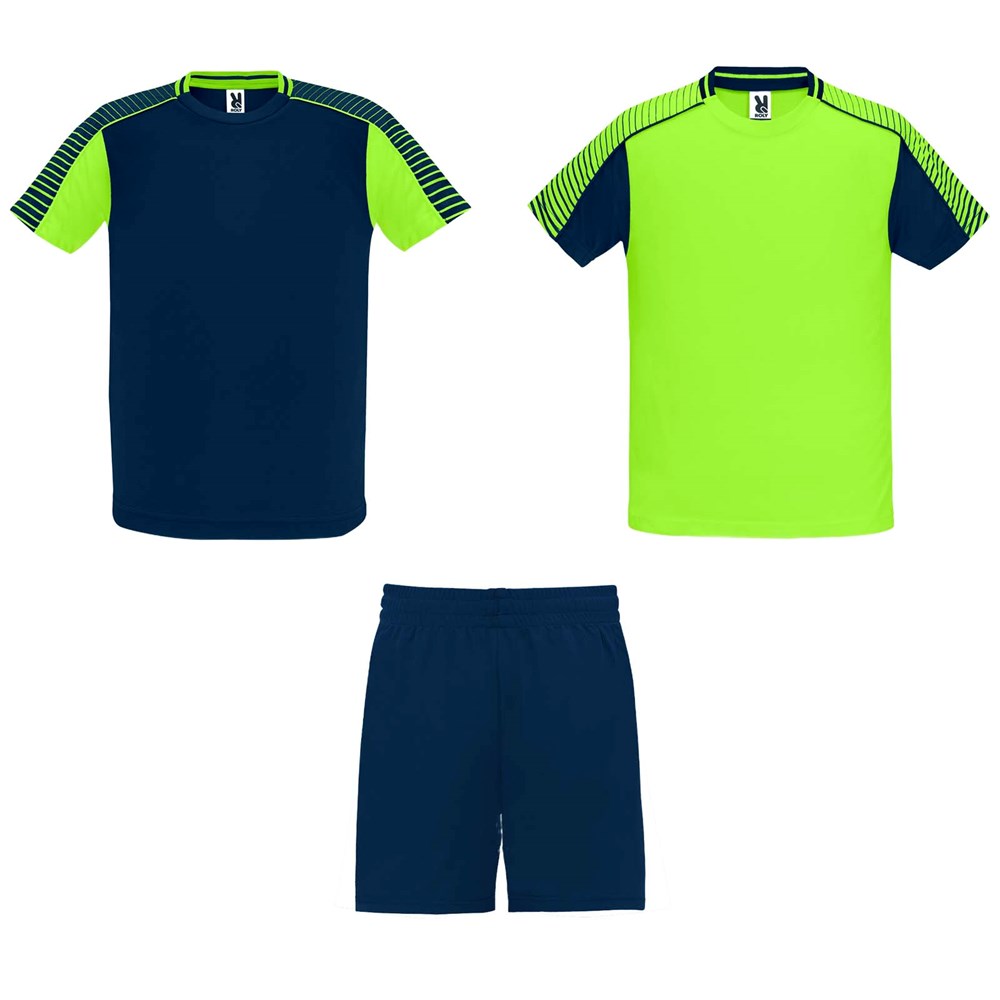 Juve Sport-Set für Kinder Fluor Green, Navy Blue
