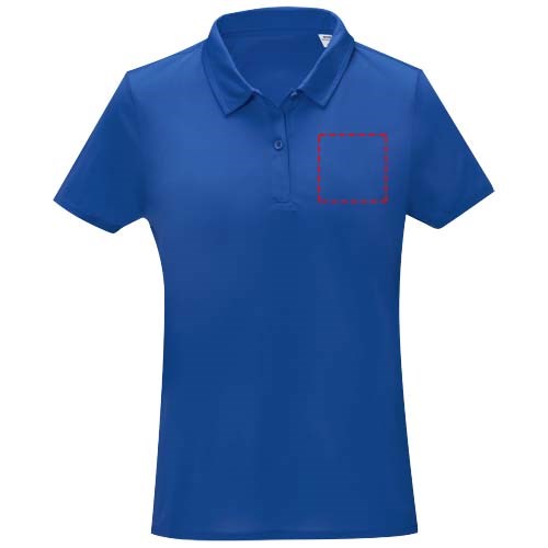 Deimos Poloshirt cool fit mit Kurzärmeln für Damen blau