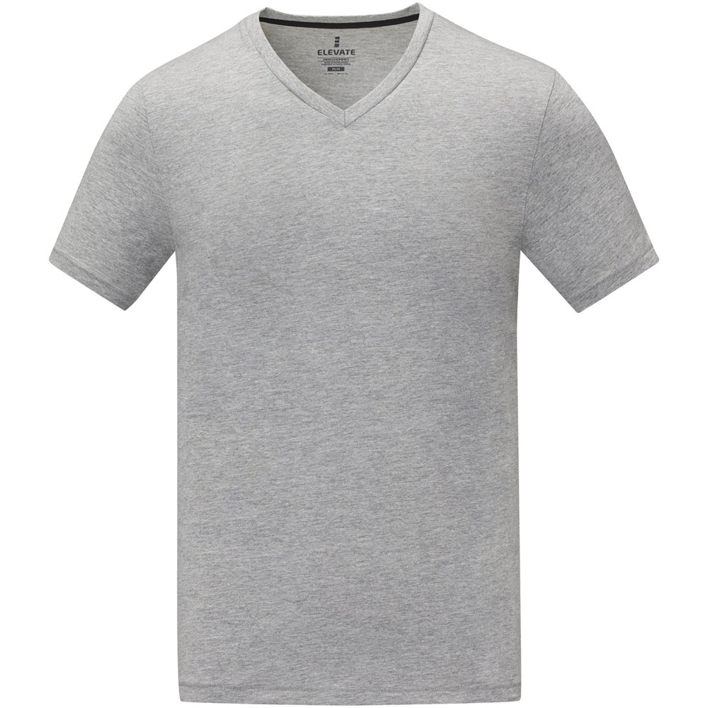 Somoto T-Shirt mit V-Ausschnitt für Herren heather grau
