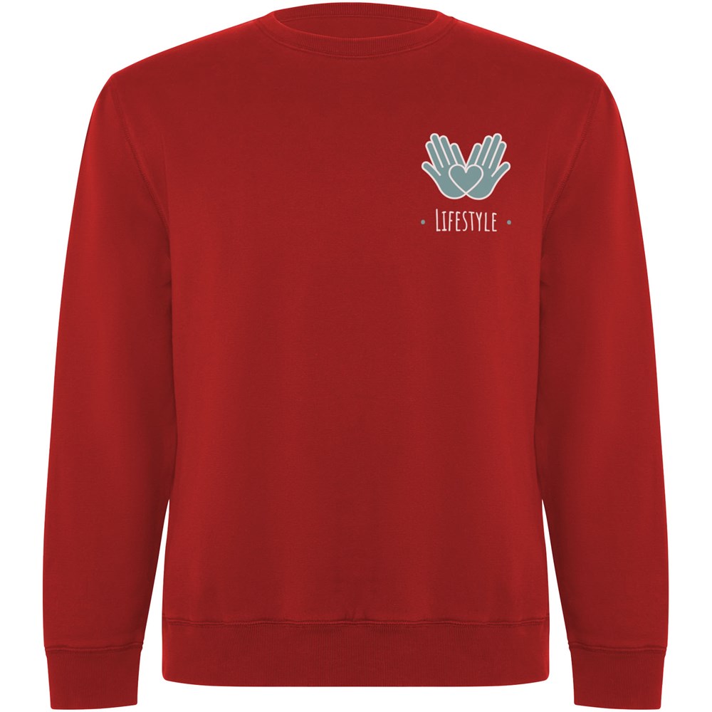 Batian Sweatshirt mit Rundhalsausschnitt aus Bio-Baumwolle Unisex rot