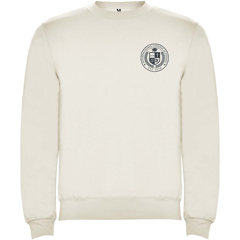 Clasica Sweatshirt mit Rundhalsausschnitt Unisex Vintage White