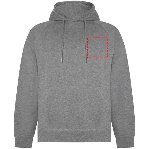 Vinson Kapuzenpullover aus Bio-Baumwolle Unisex Marl Grey