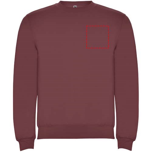 Clasica Sweatshirt mit Rundhalsausschnitt Unisex Berry Red