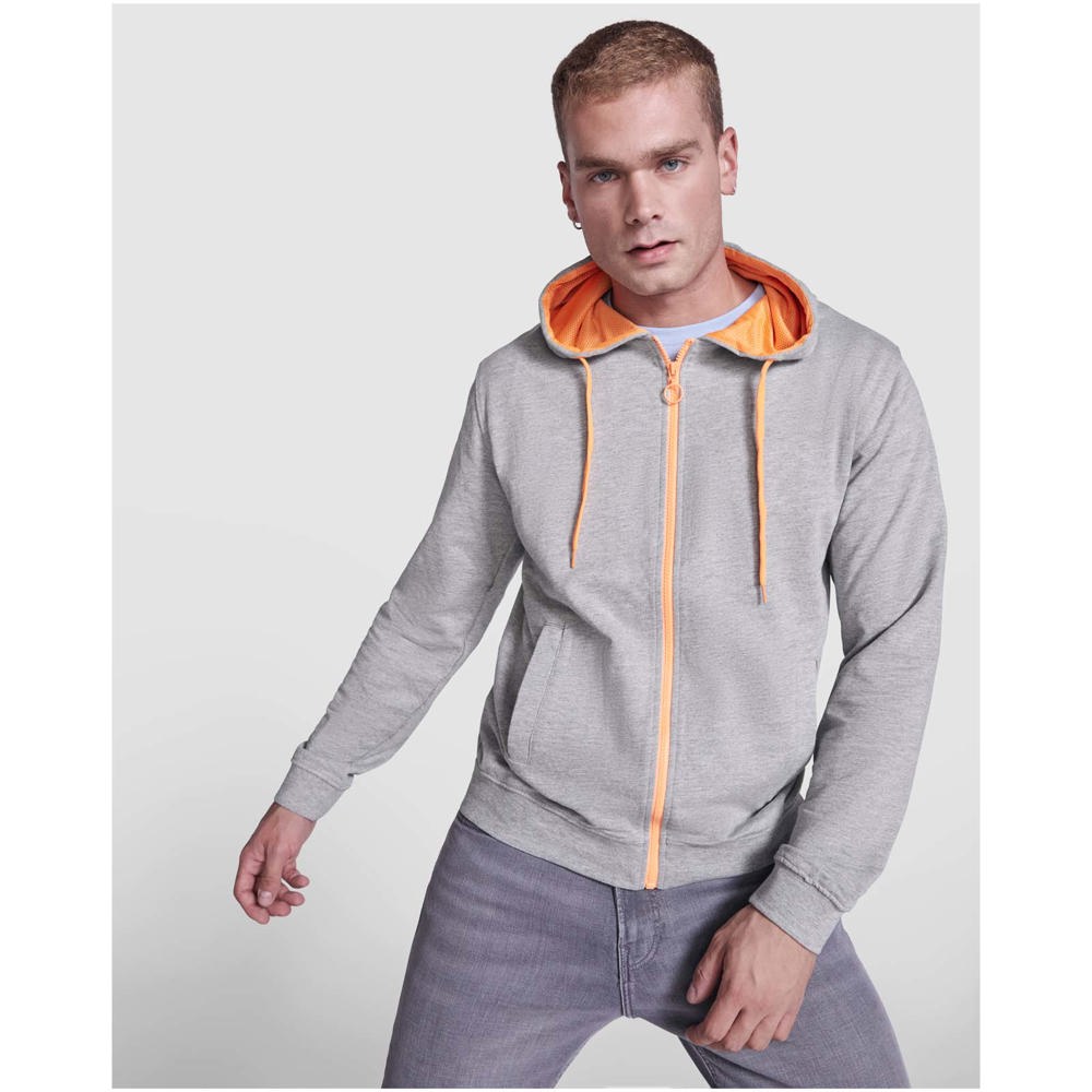 Fuji Kaputzensweatjacke Unisex royalblau, Fluor Yellow