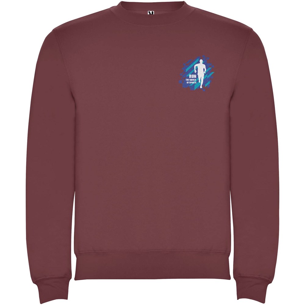 Clasica Sweatshirt mit Rundhalsausschnitt Unisex Berry Red