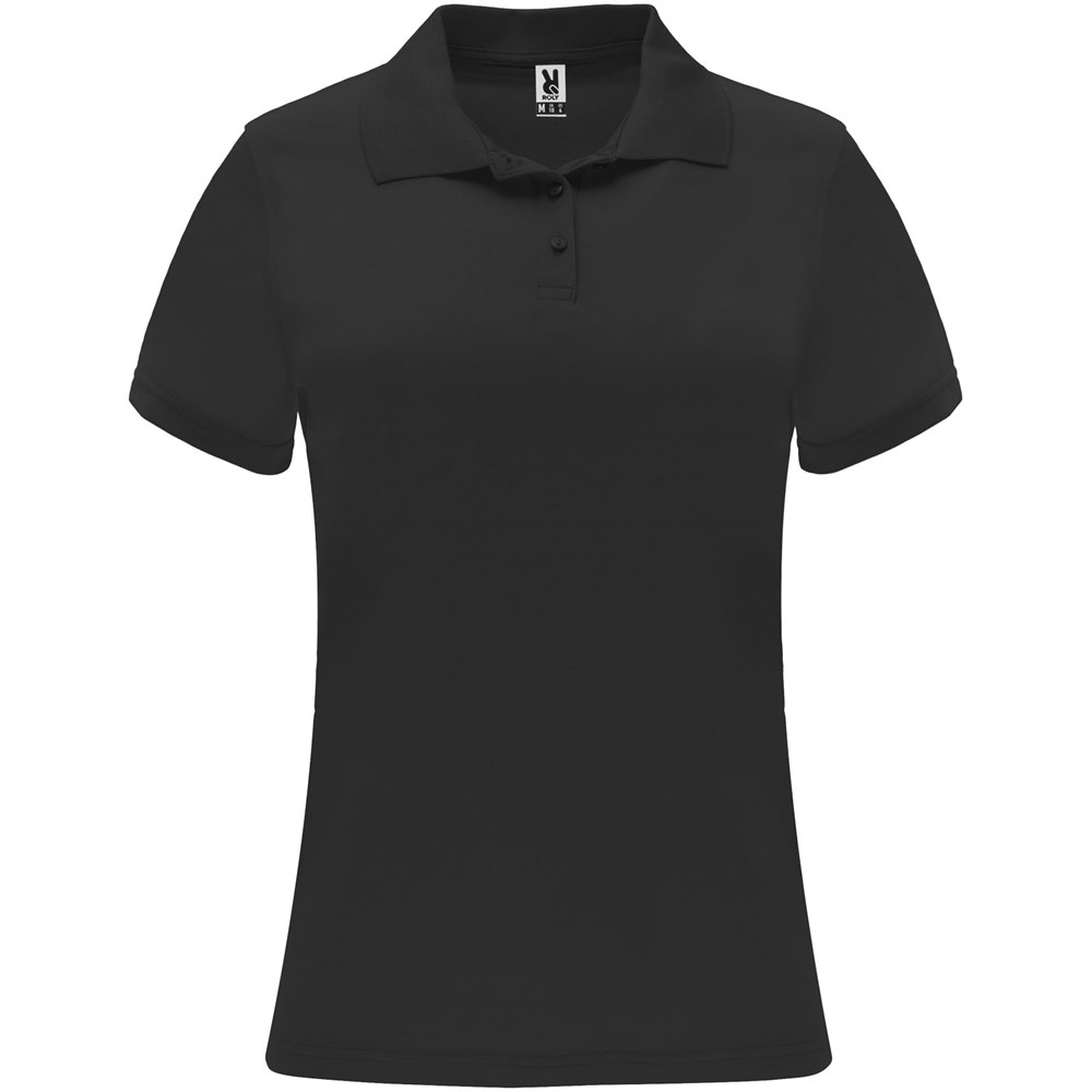 Monzha Sport Poloshirt für Damen schwarz