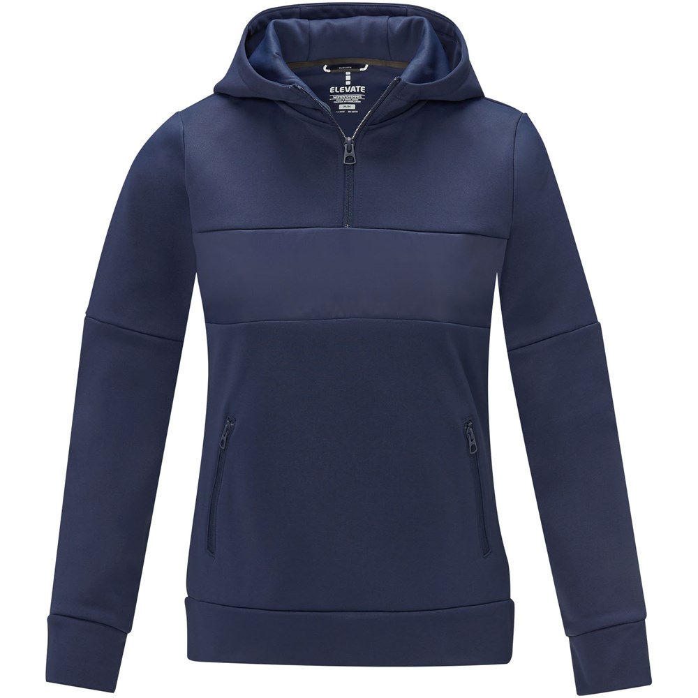 Sayan Kapuzenpullover mit halbem Reissverschluss für Damen navy