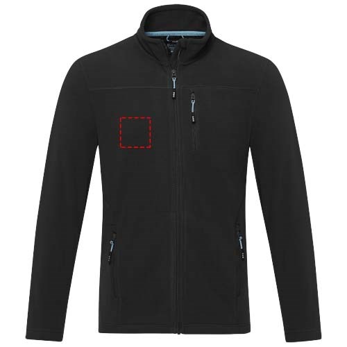 Amber GRS recycelte Fleecejacke für Herren schwarz