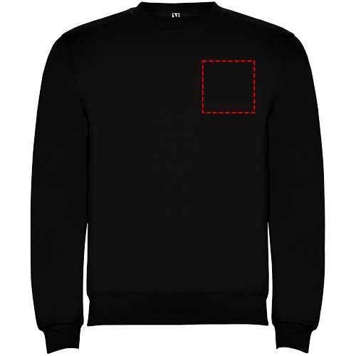 Clasica Sweatshirt mit Rundhalsausschnitt Unisex schwarz
