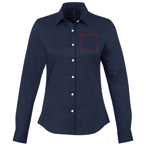 Vaillant langärmlige Bluse navy