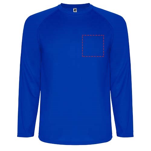 Montecarlo Langarm Sport-Shirt für Männer blau