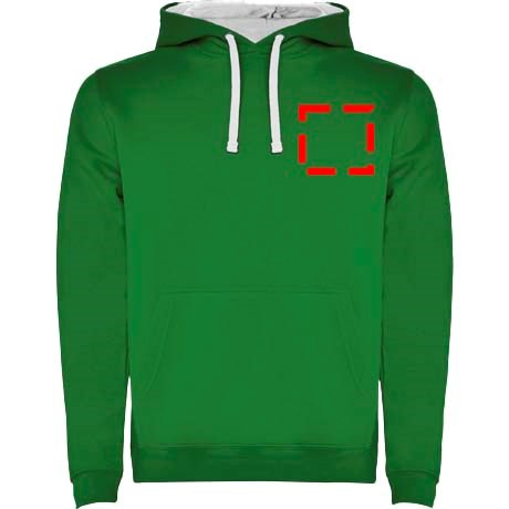 Urban Kapuzenpullover für Herren Kelly Green, weiss