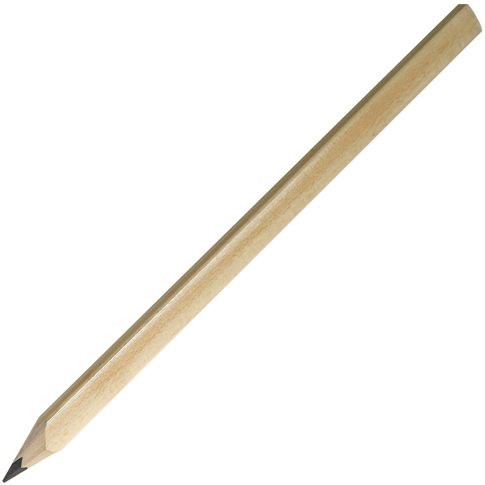 Zimmermannsbleistift, 24 cm, eckig-oval, gespitzt