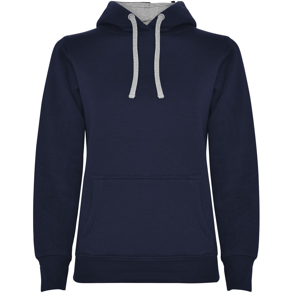 Urban Kapuzenpullover für Damen Navy Blue, Marl Grey