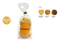 Cookies Bodenstandbeutel mit Werbeaufkleber