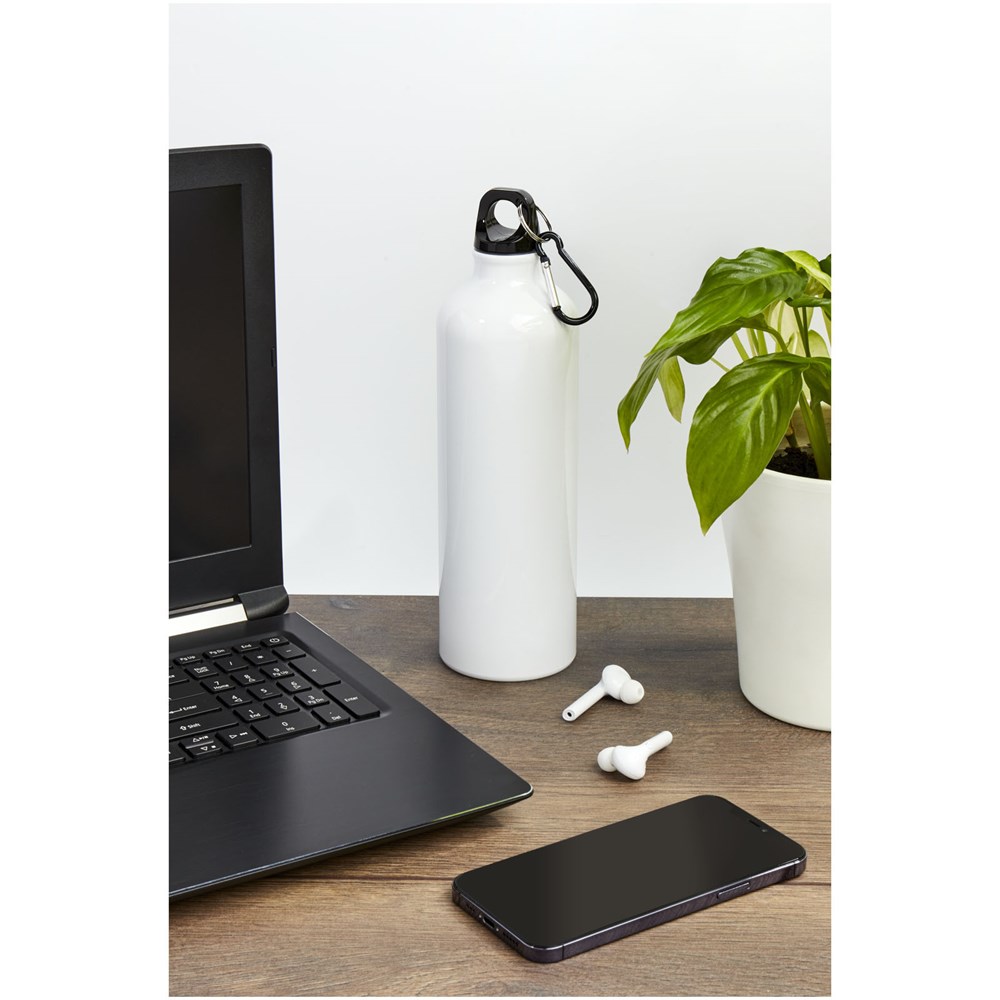 Oregon 770 ml RCS-zertifizierte Trinkflasche aus recyceltem Aluminium mit Karabinerhaken