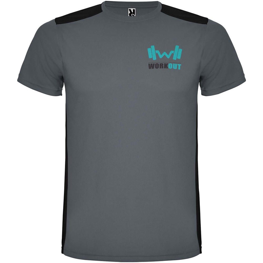 Detroit T-Shirt Unisex aus recyceltem Material Ebony, schwarz