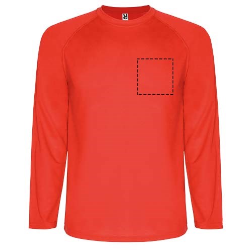 Montecarlo Langarm Sport-Shirt für Männer rot