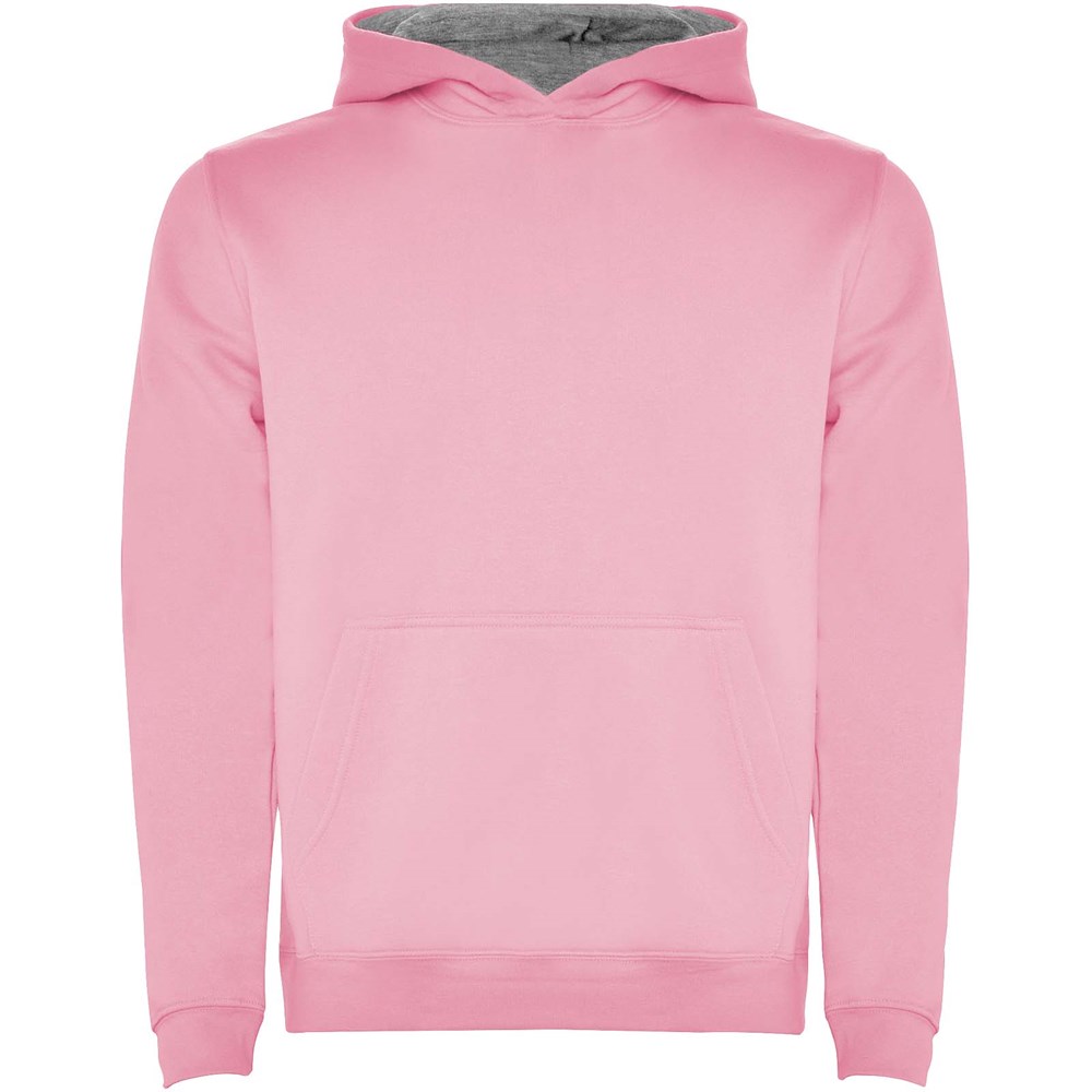 Urban Kapuzenpullover für Kinder hellrosa, Marl Grey
