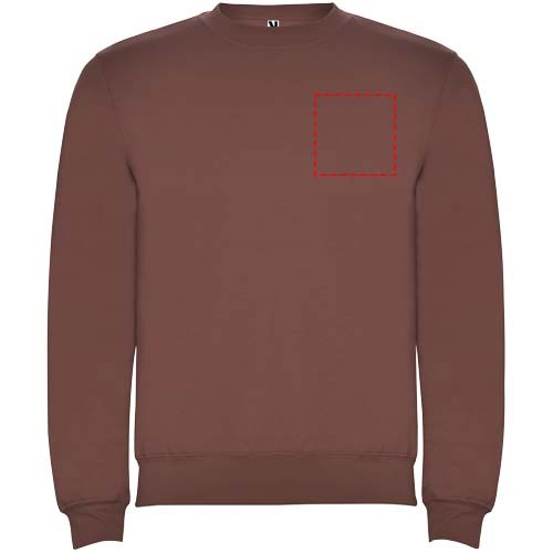 Clasica Sweatshirt mit Rundhalsausschnitt Unisex Pale Red